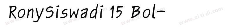  RonySiswadi 15 Bol字体转换